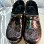 Dansko  EU 38 US 7.5/8 Professional Clogs Holographic Pencil Print Some wear Photo 6