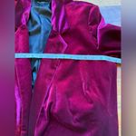 Walter Baker Walter‎ Baker Seth Crop Burgundy Open Front Velvet Blazer Jacket sz M Photo 4