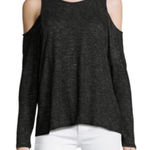 Velvet by Graham & Spencer Black Cold Shoulder Sweater Top‎ Size Small Photo 0