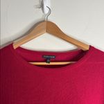 Eileen Fisher Сherry Red Drop 3/4 Sleeve Boat Neck Sweater Merino Wool Alpaca S Photo 3