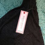 Bisou Bisou NWT Black patterned swimsuit bottom Photo 3