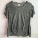 Emberley Gray Green Short Sleeve Sweatshirt Size M Photo 0