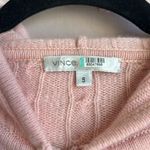 Vince  100% Cashmere Cable Knit Full Zip Hooded Sweater Sz S Blush Pink Photo 3