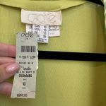 Cache Vintage  Gold Label Lime Green Open Front Lightweight Cardigan Size 10 NWT Photo 6