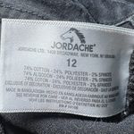 Jordache Jeans Womens 12 Faded Black Super Skinny Stretch Distressed Edgy Denim Photo 11