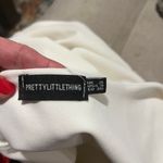 Pretty Little Thing s maxi dress white off the shoulder ruffle bottom Photo 2