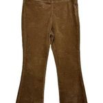 Free People Flared Leg Velvet Crop Pants Size S Brown Boho Western Rodeo 32x27 Photo 0