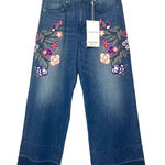 Sandrine Rose Size 28 Women's Embroidered‎ Vintage Culotte Wide Photo 0