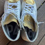 P448  Palm High Top Sneakers | White & Gold | 41 EU / 10-10.5 US Photo 12