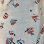 Jun & Ivy  Cream Floral Ruffle Spaghetti Strap Blouse Size Small GUC #1338-LA Photo 4