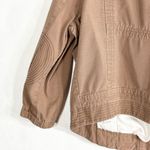 Hurley Medium Jean Jacket Brown Denim Side Zip Cotton Pockets Embroidered 931 Photo 9