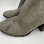 Lucky Brand Boots Size 9 Women's Branndi Bootie Ankle Leather Green/Taupe Heel Photo 11