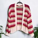 Pink republic Crocheted Cardigan. Multicolor Striped Photo 0