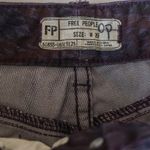 Free People  Jeans Skinny Printed Aztec Purple Denim Pants Size 29 Stretch Boho‎ Photo 1