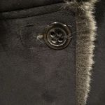 Esprit Espirit Collection faux fur suede button up winter coat size medium Photo 4