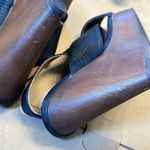 Maurice's Women's Maurice Black Criss Cross Wedges Beverly Size 8 EUC #CL-43 Photo 4