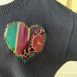 Susan Bristol Vintage 90s Applique Embroidered Teddy Bear Heart Sweater L Photo 2