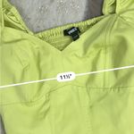 EXPRESS  bustier tie sleeve neon yellow crop top Photo 4