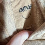 Aerie Tan Bow Embroidered Crop Hoodie Photo 4