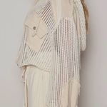 POL Cream Crochet Light Weight Jacket Top by Photo 2