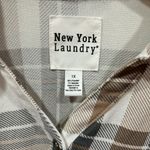New York Laundry NWT  Plaid Roll-Sleeve Shirt – Size 1X Photo 2