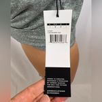 Zobha  Standard Melange Twist Front Yoga Crop Top in Balsam Green Heather Photo 4