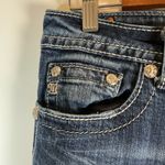 Miss Me  Womens Boyfriend Capri Jeans Embellished Pockets Size 28 Dark Wash‎ Photo 6