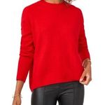 Vince Camuto Cozy Long Sleeve Extend Shoulder Sweater, Bright Cherry Size S NWT Photo 0
