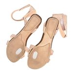 Adam Tucker Womens 7.5  by Me Too Taupe Loop Ankle Strap sandals low heel strappy Photo 3
