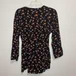 Free People Shorts Romper Sz 4 Floral Print Plunge V-Neck Photo 5