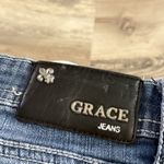 GRACE IN LA  Bootcut Jeans Women’s 12M Blue Denim Rhinestone Embellished Pockets Photo 7