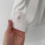 Athleta Women M Inspire Tank Top White V-Neck Oversized Flowy Relaxed Yoga Gym Photo 3