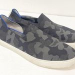 ROTHY'S 'The Sneaker' Size 10.5 Black & Gray Camo Knit Slip On Flats Photo 2