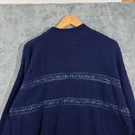 Vintage Spunky Made in USA Blue Knit Striped Sweater One Size/ Large Photo 9