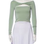 Ser.o.ya long sleeve cropped shirt. Blue Size M Photo 5