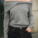 Cupshe Playful Poise Gray Sweater Photo 0