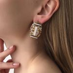 Bauble Bar "Game Day Glam" Football Earrings Photo 3