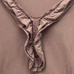 Garnet Hill  Pima Cotton Top Brown XL‎ Photo 4