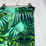a.n.a  Green Tropical Floral Jersey Stretch Maxi Skirt 1X Photo 2