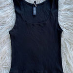 SKIMS Cotton Rib Tank Soot Size Large Photo 0