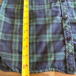 Scotch & Soda Maison  Green Plaid Grid Shirt Dress Leather Stars Patch Button S Photo 8