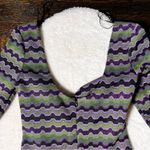 ZARA NWT  Metallic Geo Stripe Cutout Long Sleeve Mini Dress Photo 9