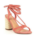 Gibson Latimer Gibson & Latimer Sandal Tasha Suede Lace up Shoe Coral Size 7.5 NWT Photo 0