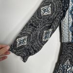 Free People  Mexicali Rose Smocked Waist Maxi Dress Blue Size XS Boho Bohemian Photo 6