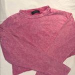 Akira  Cropped Acid Washed Long Sleeve StretchWomen's Top Photo 0