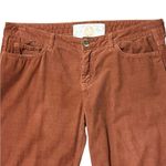 Bella Dahl  Anthropologie Corduroy Pants Sz 31 Burnt Orange Fall Academia Casual Photo 2