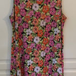 J for Justify  Women Floral Print Sleeveless Swing Dress Size 2X Photo 0