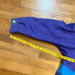 None Women’s 80s Replica Retro Vintage Inspired Purple Green Windbreaker Coat Jacket Photo 5