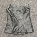 VERO MODA Y2k strapless tuxedo vest waistcoat corset buttons black 36 euro XS Photo 4