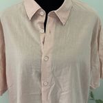 Women’s Le Ble’ en‎ Herbe Button down shirt. Light pink. Size XL Cotton. Pink Photo 1